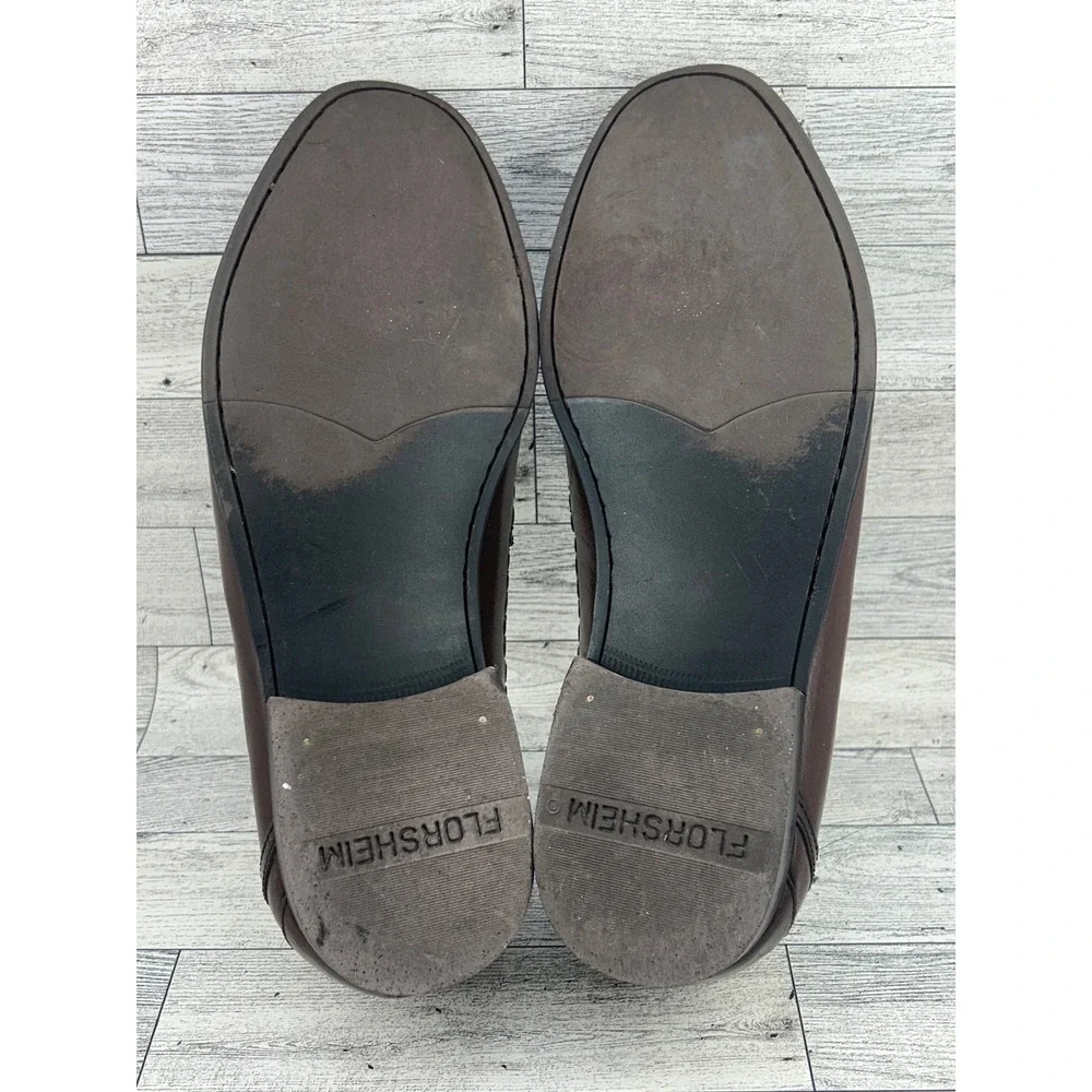Florsheim Men 11661 200 Brown Leather Tassel Loafer Shoes Size 9‎ EEE Extra Wide